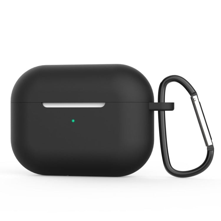 black airpod pro case cover with attached carabiner