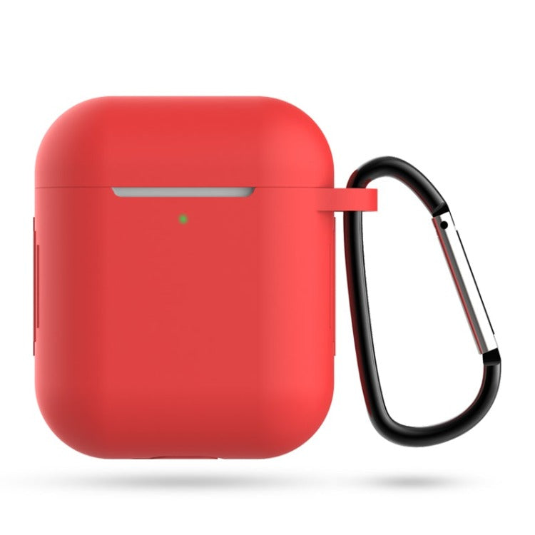 
                  
                    red airpod case cover with attached carabiner
                  
                