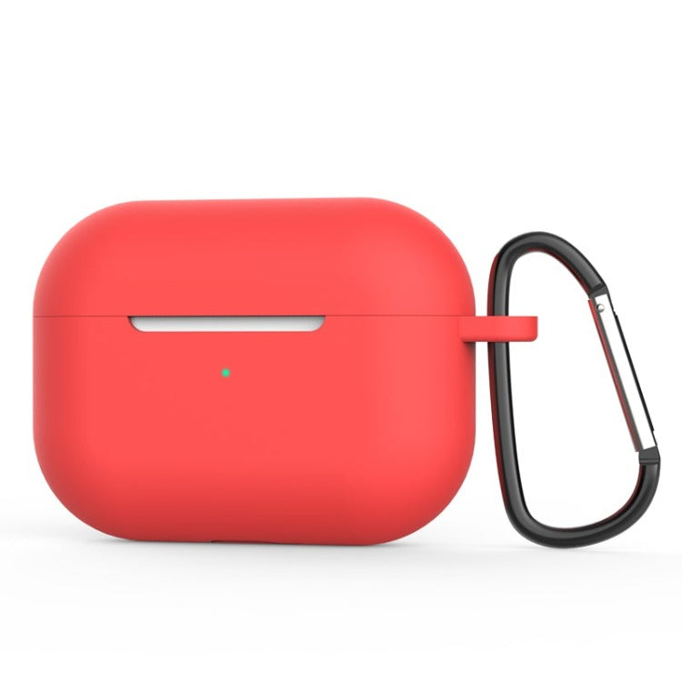 red airpod pro case cover with attached carabiner